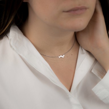 Taormina model star constellation necklace in stainless steel