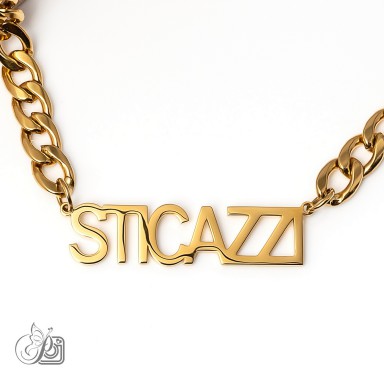 Sticazzi necklace in stainless steel