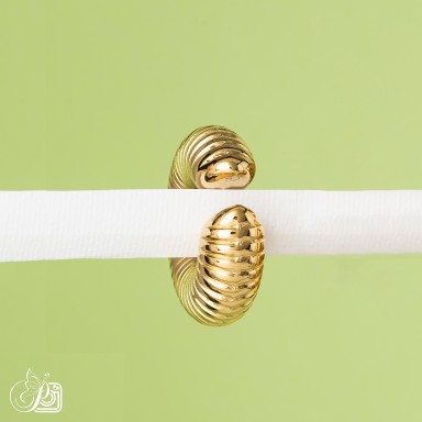 Cuff modello Agata in acciaio inox gold