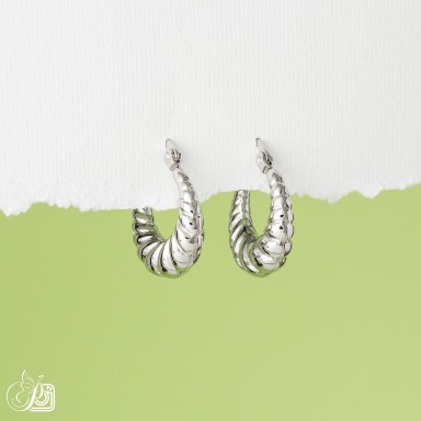 Earrings in stainless steel