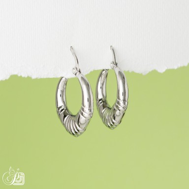 Earrings in stainless steel