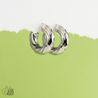 Earrings in stainless steel