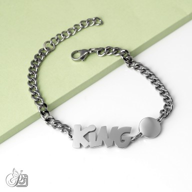 Bracciale KING in acciaio inox